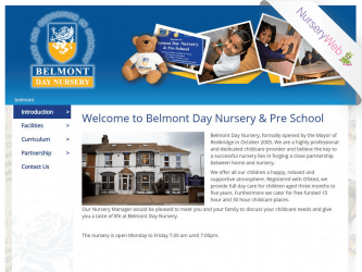 NurseryWeb - Belmont Day Nursery & Pre-School Website Design